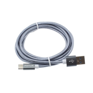ODEMobile 10ft Braided USB-C To C Cable – Charger & Sync Cord For LG V60 ThinQ 5G