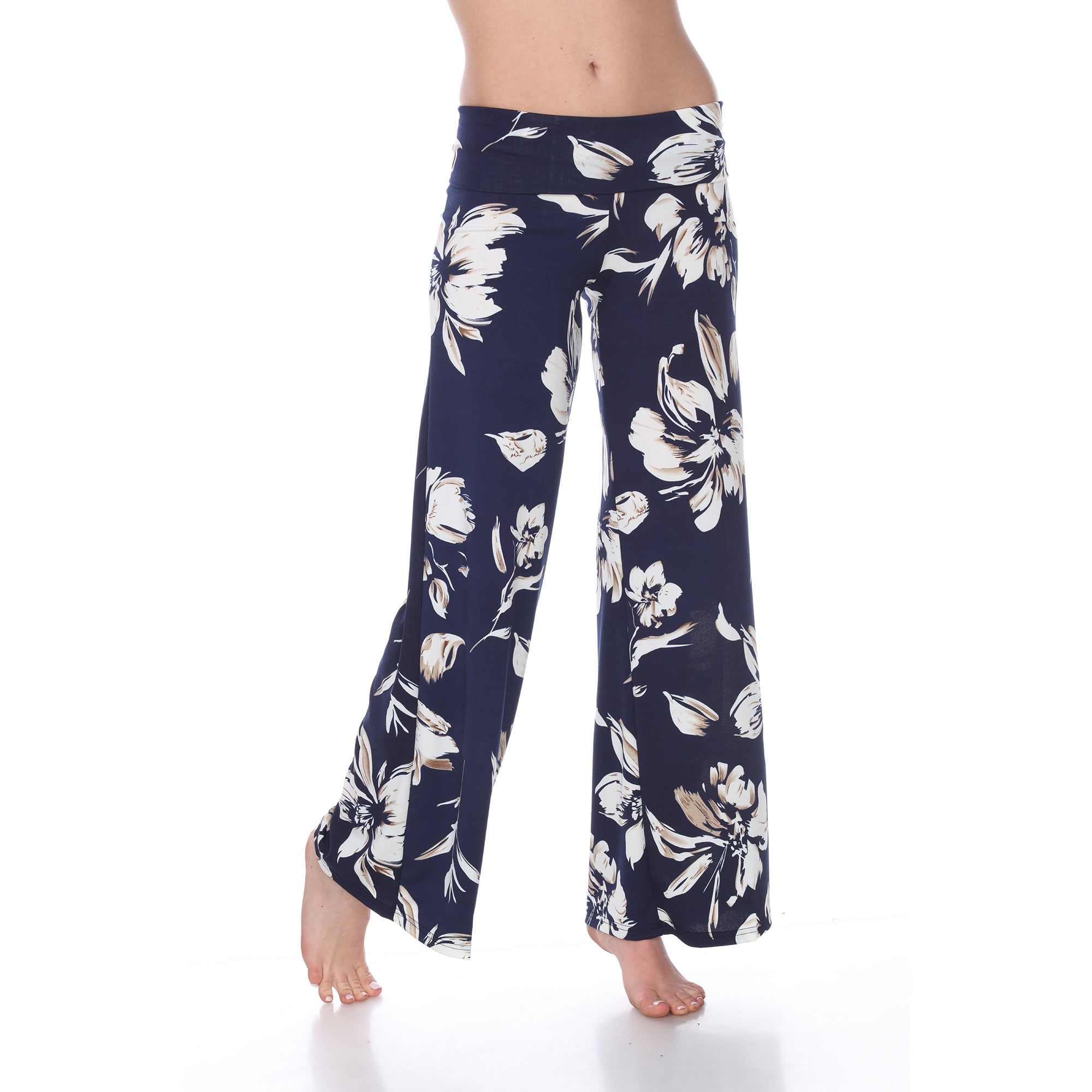【PORTERNA】BM Flower Trousers Women's Drapey Linen-Blend Wide-Leg Floral Trousers | Brooks