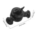 thumbnail image 2 of OUNONA Adaptador Universal De Para Con Cuerpo De Zinc Negro Y Movilidad 2 Vías, 2 of 7