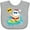 AC-Heather Grey, variant on Inktastic Surfing Santa Boys or Girls Baby Bib