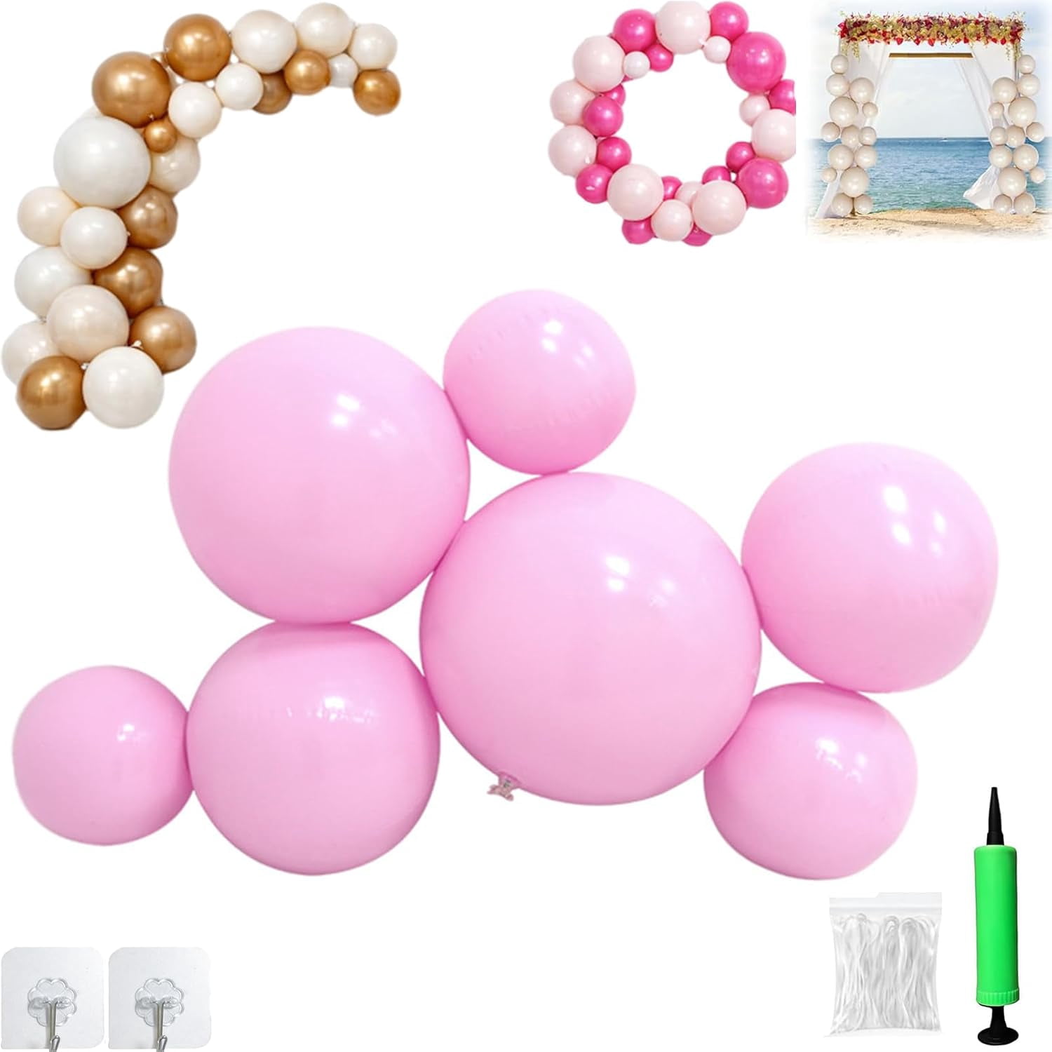 Reusable Balloon Garland Arch Kit, Inflatable Balloon Arch, Reusable Balloon Arch Inflatable, 3/7 PCS Linked PVC Balloon Garland, Easy Setup Party Decoration for Birthday Wedding