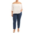 thumbnail image 5 of Terra & Sky Women's Plus Size Tummy Control Pull On 4 Pocket Jean with Stretch, 5 of 5