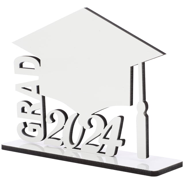 Mobutofu Graduation Frame Sign White Photo Frame Desk Placement 1 Piece