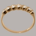 thumbnail image 3 of LBG British Made 10k Rose Gold ring with Cultured Pearl Womens Eternity Ring - 33 size options - Size 11.25, 3 of 9