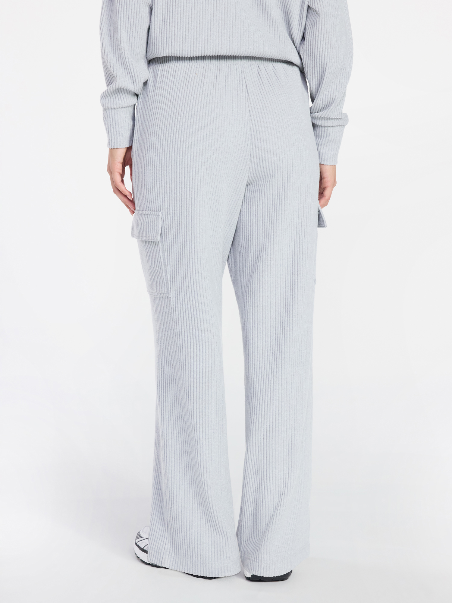 Avia Women's Corded Wide-Leg Cargo Pants, 30'' Inseam, Sizes XS-3XL