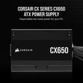 thumbnail image 2 of FUENTE CORSAIR CX650 650W 80 PLUS BRONZE, 2 of 5