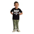 thumbnail image 3 of Dominicana Rep the Republic Cool Flag Toddler Boy Girl T Shirt Infant Toddler Brisco Brands 6M, 3 of 6
