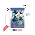 thumbnail image 1 of Drapeau de Jardin à Impression Recto-Verso Papillons Bleus - 13 x 18,5 Po., 1 of 1