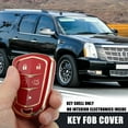 thumbnail image 2 of Unique Bargains Car Key Fob Cover 5 Button Remote Key Fob Case TPU Button Full Protector Cover Red for Cadillac XT5 2017-2020, 2 of 7