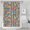 Pioneer Flower Floral Print Pattern-1, variant on Pioneer Flower Floral Print Pattern Shower Curtain 84”x72", Bathroom Decorative Shower Curtain Set with 12 Hooks, Waterproof Washable