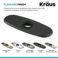 thumbnail image 4 of Deck Plate for Bathroom Faucet in Matte Black, 4 of 4