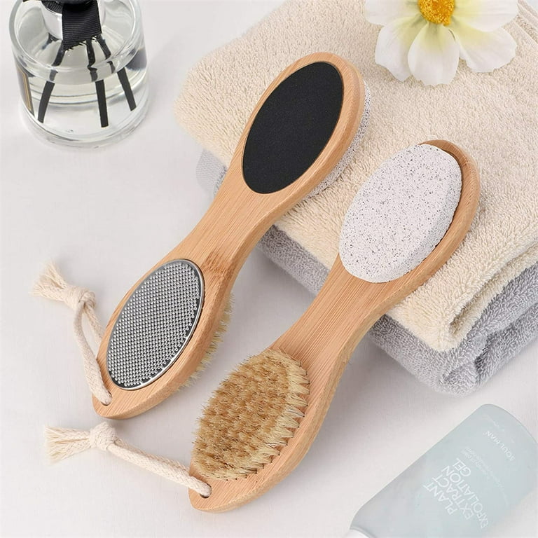 Equate Beauty 4-in-1 Foot Wand, Exfoliating Foot Brush, for Cleansing &  Softening, 1 Count