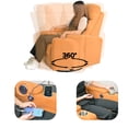 thumbnail image 5 of Power Swivel Recliner Chair With Dual USB Ports Cup Holder Electric Glider Reclining Sofa For Living Room, 5 of 8
