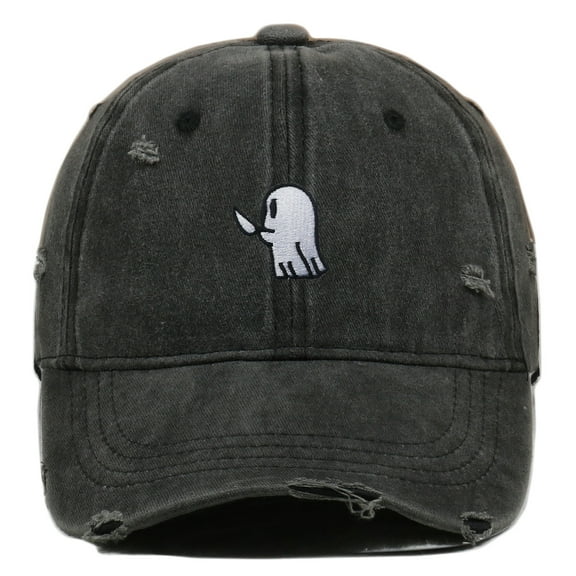 Ghost Embroidered Hat Baseball Cap Ghost Face Gifts for Dad Men Women