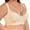 Beige, variant on Women's Transparent Strap Cordless Backless Bra Black 0XL