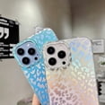 thumbnail image 5 of Compatible with iPhone 14 Leopard Case for Women, Luxury Glitter Leopard Cheetah Print Designed Colorful Laser Iridescent Case Hard PC Bumper Slim Protective Bling Girly Case Cute, 5 of 14