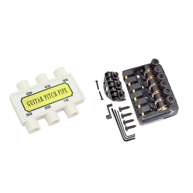 Puente fijo de guitarra shamjiam con Llaves de tuerca de bloqueo de Tubo para guitarra eléctrica sin cabeza