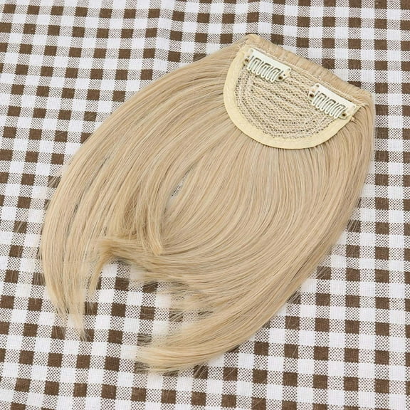 MLINS Fashion Synthetic Wigs Clip in Front Hair Bangs Fringe Hair Extensions for Women Girls(18/613#)