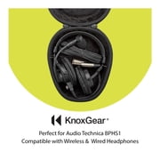 Knox Gear Large Headphone Case with EVA Hard Shell
