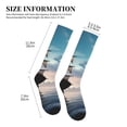 thumbnail image 5 of Bixox Moonlit Sea Sailboat Print Compression Socks,Compression Socks Women & Men Circulation for Medical,Running,Athletic, 5 of 7