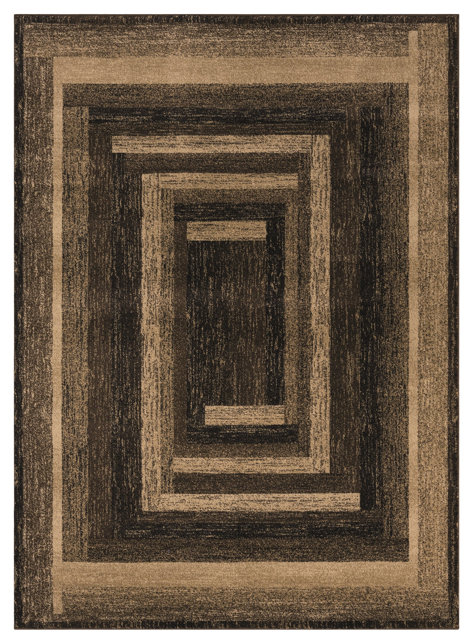 United Weavers Plateau Meadows Transitional Border Area Rug, Brown, 5'3" x 7'2"