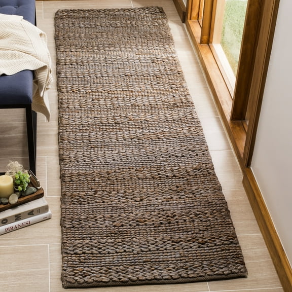 SAFAVIEH Natural Fiber Henrika Braided Runner Rug, Beige, 2'3" x 12'