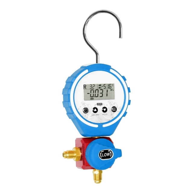Digital Pressure Gauge Manifold Refrigeration Tester Vacuum Meter HV/AC Temperature Tester Pressure R134A R410