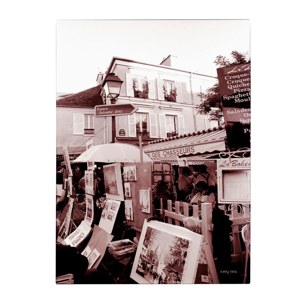 Trademark Fine Art 'Montmartre 2' Canvas Art by Kathy Yates