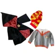 thumbnail image 3 of Disfraces de Potter, disfraz de Harris, capa de mago para niños, suéter de Gryffindor, bufanda, regalo de Halloween, Navidad, cosplay para niños, 3 of 5