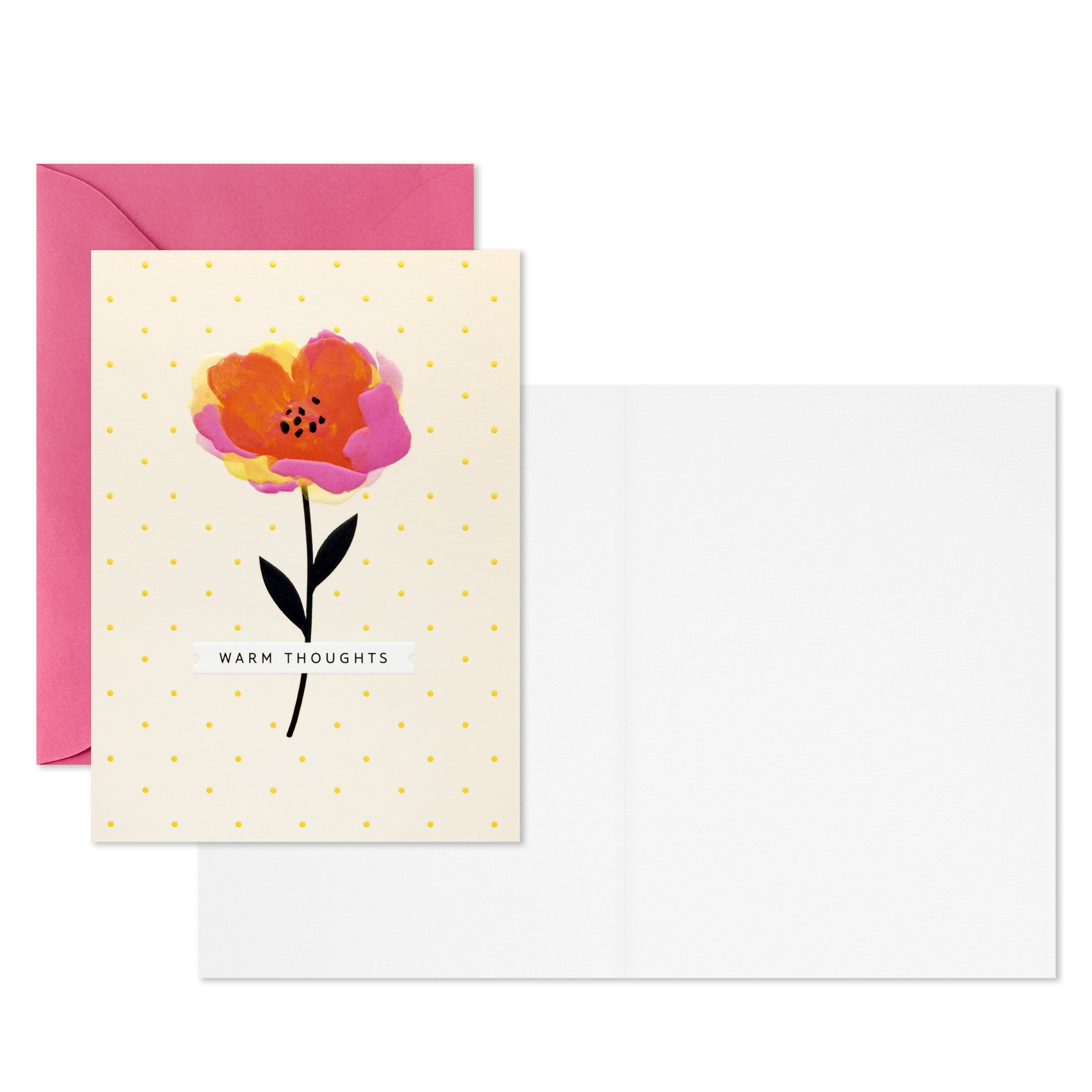 Hallmark Blank Notes (Warm Thoughts Floral), Pack of 10