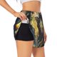 thumbnail image 1 of Balery Sunshine Jungle Dinosaur Pantalones cortos deportivos para mujer con forro y dos bolsillos, elásticos, para entrenamiento, gimnasio, yoga-XX-Large, 1 of 7