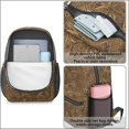 thumbnail image 4 of Camo and Grass Tan Pattern 17" School Backpacks for Teens,Waterproof Oxford Fabric,S-Shape Padded Straps for School,Travel,Hiking,Camping, 4 of 6