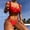 Red, variant on Women Strap Wrap Pad High Waist Bikini Set Swimsuit Thong Swimwear Two Bathing Suit Womens String Bikini Swimsuits Lifeguard Bikini Bikini Shorts for Women Back Push up Bikini Top Mens Bikini Briefs