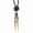 Black, variant on Crown Stone Jewelry Wedding Bolo Tie Western Faux Rope Vintage Necktie