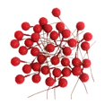 thumbnail image 1 of 100 / Paquete Artificial Holly Picks Stems, Foam Winter Christmas Berries Decoración para guirnaldas DIY y adornos de guirnaldas navideñas rojo perfecl Bayas artificiales, 1 of 8