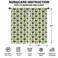 thumbnail image 2 of Blackout Kids Curtains,Green Hedgehog Pattern Childrens Insulated Curtains Set Of 2,Bedroom Essentials,Toddler Room Decor 42"x84"(106x213cm), 2 of 4
