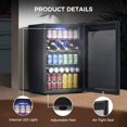 thumbnail image 4 of Kismile 4.5 Cu.ft Mini Beverage Refrigerator, Black, 145 Can, 4 of 8