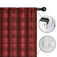 thumbnail image 4 of Blackout Kids Curtains,Red Black Checkerboard Checkered Pattern Childrens Insulated Curtains Set Of 2,Bedroom Essentials,Toddler Room Decor 42"x54", 4 of 5