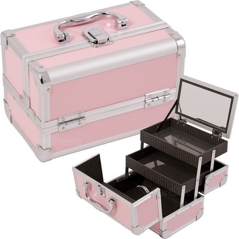 Just Case M1001PPPK Pink Makeup Case W/Mirror - M1001 - Walmart.com ...