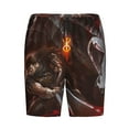 thumbnail image 4 of Berserk Men's Short Pajama Pants Lightweight Daily Lounge Shorts Bottoms Sleepwear Cozy Soft Home Pajama Pants Shorts, 4 of 9