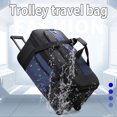 thumbnail image 2 of Bolsa de viaje plegable de gran capacidad, repelente al agua, resistente al desgaste, equipaje expandible, mochila de negocios con palanca, 2 of 4