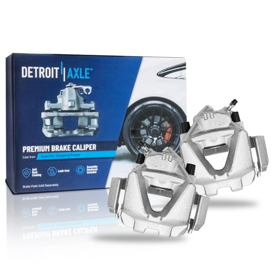 Detroit Axle - Front Left and Right Brake Calipers w/Bracket Replacement for BMW 323i X1 328xi 328i xDrive