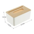 thumbnail image 2 of Tissue Box Holder Large Capacity Detachable Mini Tissue Storage Container for Bathroom Bedroom Dressers DesksRectangle, 2 of 3