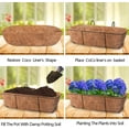 thumbnail image 7 of Casewin 30" Trough Coco Fiber Replacement Liner,Coco Liners for Planters, Natural Coconut Coir Planter, Garden Flower Vegetables Pot for Window Flower Box, 7 of 7