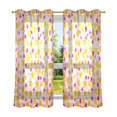 thumbnail image 6 of Yayeee Window Curtains Set of 2 for Living Room Light Filtering 63"x42", Light Pink Stars, 6 of 7