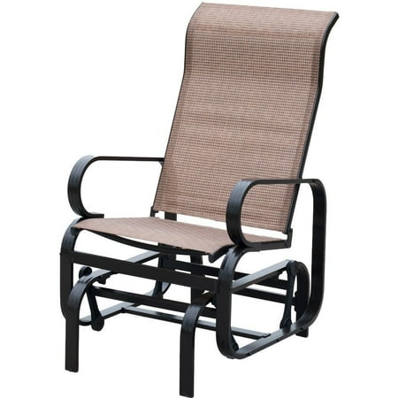 Patiopost Sling Glider Outdoor Patio Chair Textilene Mesh Fabric