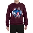 thumbnail image 2 of Wild Bobby Great White Shark USA Since 1776 Unisex Crewneck Sweatshirt, 2 of 6