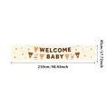 thumbnail image 3 of LUUFILx Welcome Baby Banner Backdrop Decoration for Baby Shower Party Supplies Cute Animal Theme Photography Props Background Newborn Celebration Decor, 3 of 7