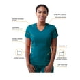 thumbnail image 3 of Adar Pro Modern Athletic Scrub Set For Women - Modern V-Neck Scrub Top & Yoga Jogger Scrub Pants, 3 of 7