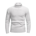 thumbnail image 4 of PNTUTB Men's Knit Turtleneck Slim Solid Color Long Sleeve Comfort Pullover Casual Winter Thermal Sweaters, 4 of 5